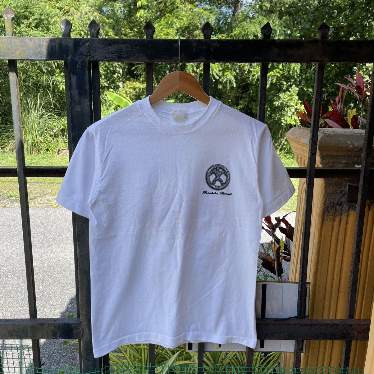 Vintage 🔥Vintage 1998 Hawaii Life Guard Co Big Logo Surf Skate Tee Size US S / EU 44-46 / 1 - 2 Thumbnail