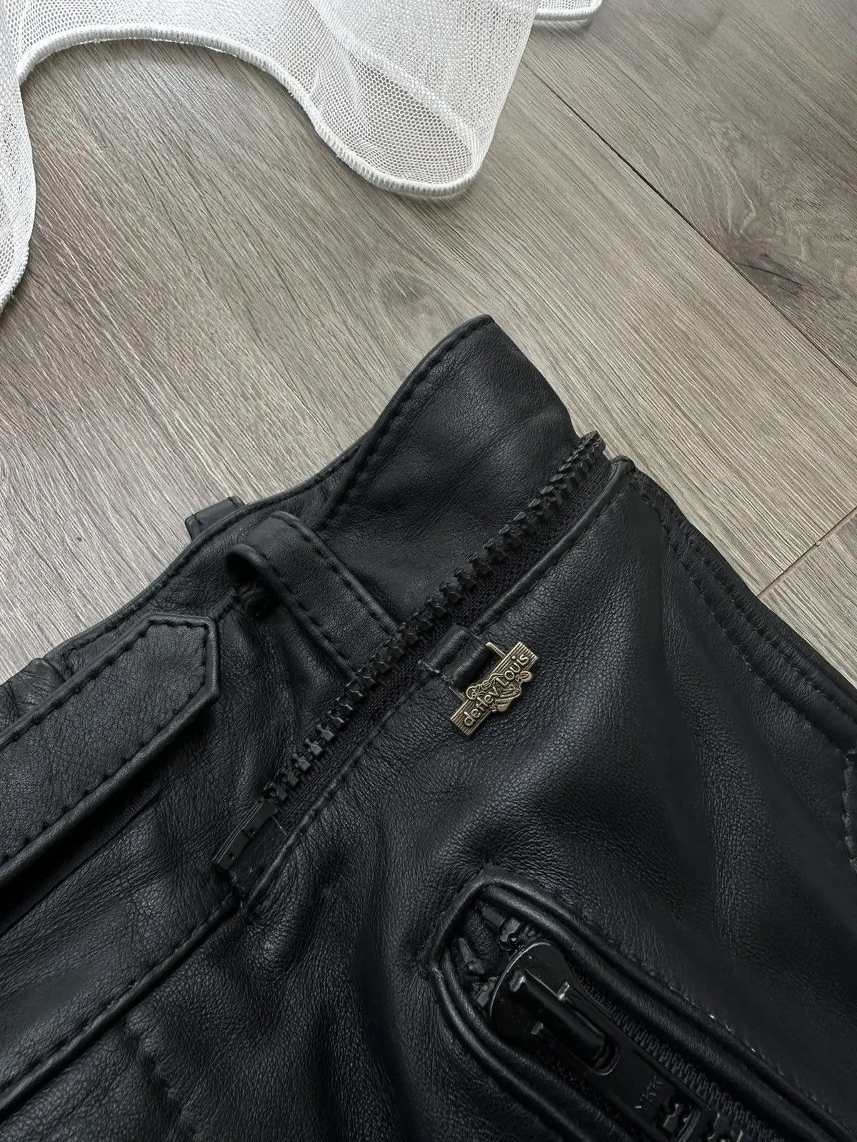 Genuine Leather × Vintage Vintage Genuine Leather Louis Moto Black pants Size US 32 / EU 48 - 6 Thumbnail