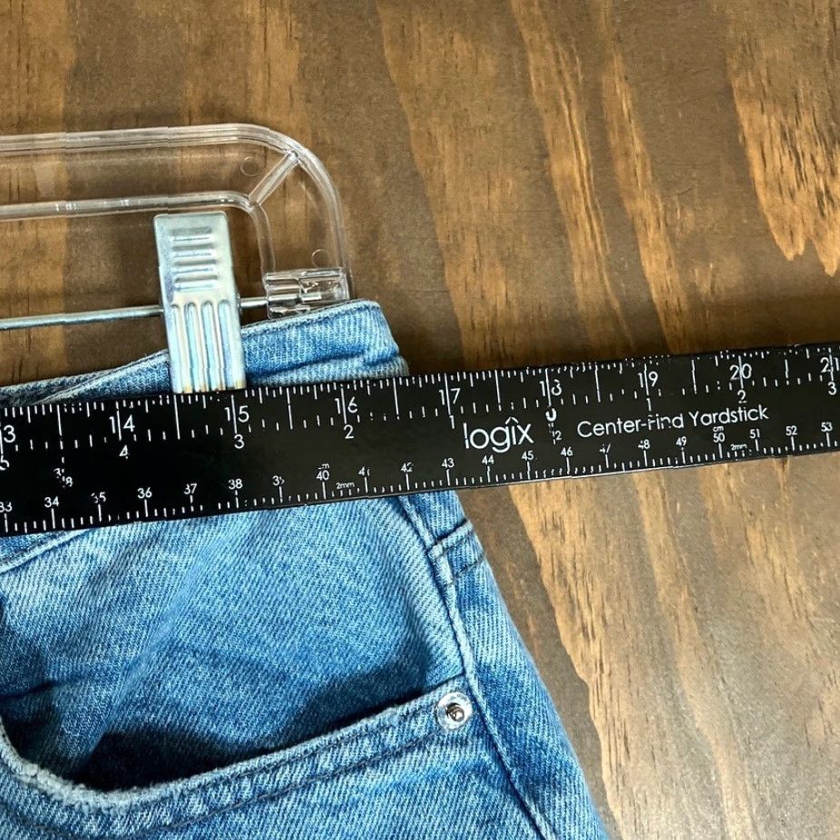 Missguided Missguided Jeans Blue Denim High Rise Straight Distressed 10 Women’s Regular 5-Pocket Design Size 24" / US 00 / IT 34 - 6 Thumbnail
