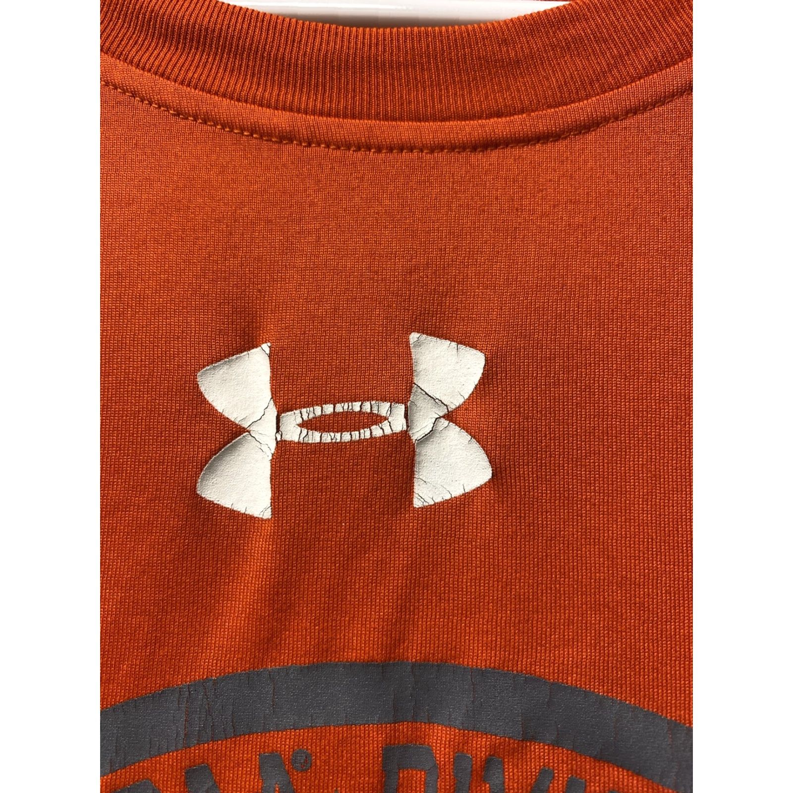 Under Armour Under Armour XL Orange Long Sleeve Henley Shirt Men's HeatGear Moisture Wicking Stretch Size US XL / EU 56 / 4 - 3 Thumbnail