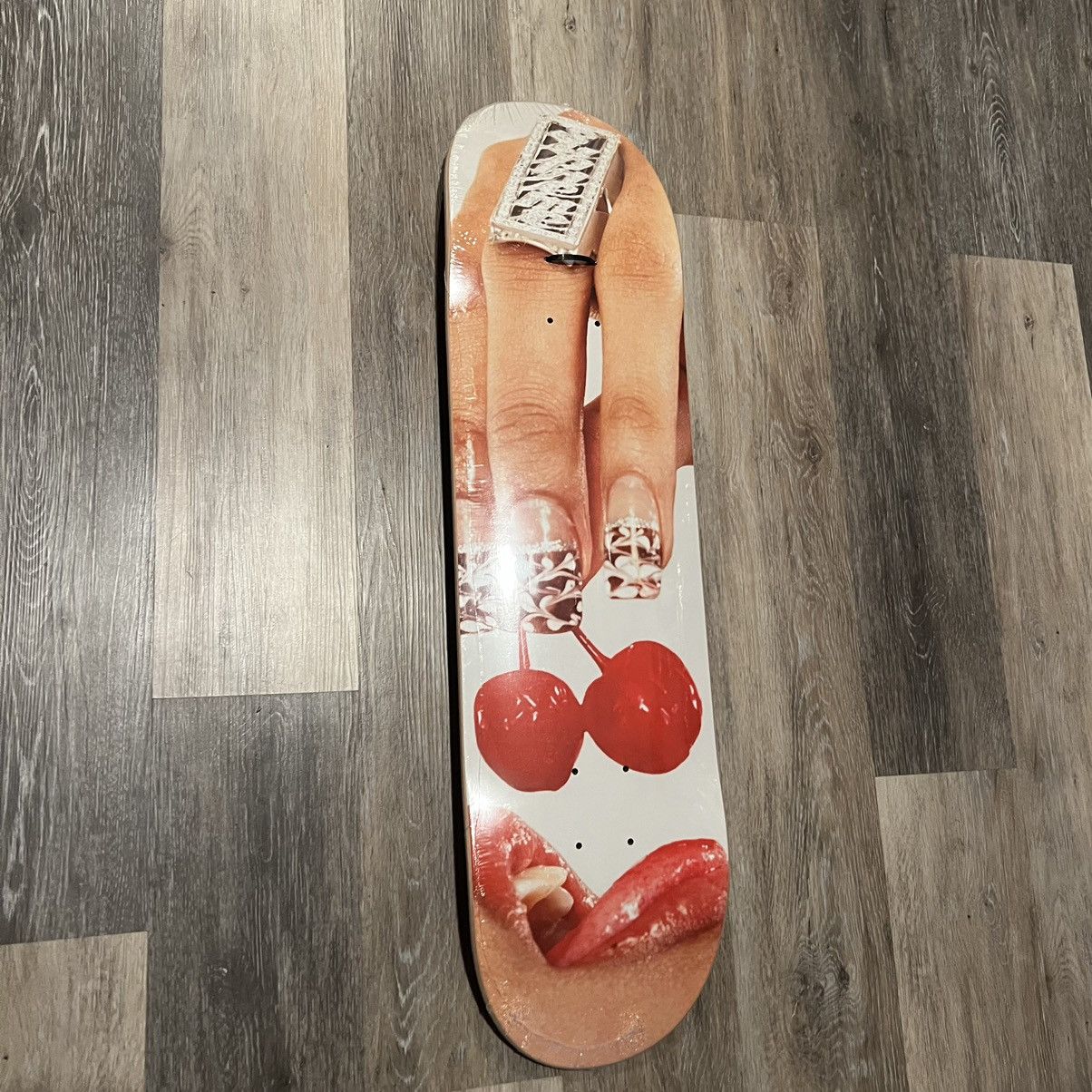 image of Supreme Cherries Skatedeck Skateboard Cherrys in Red, Men's