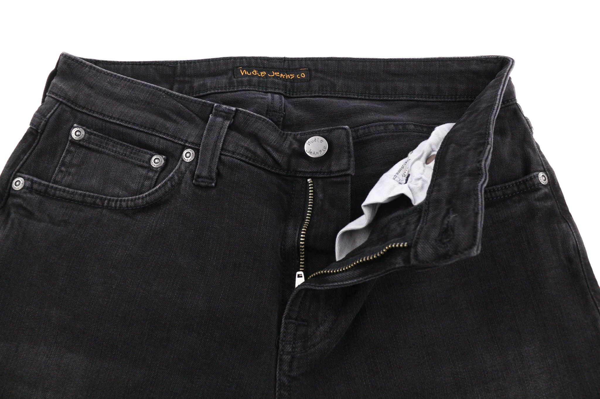 Nudie Jeans SKINNY LIN W30/L32 Used Black Organic Washed 81914 Size US 30 / EU 46 - 4 Thumbnail