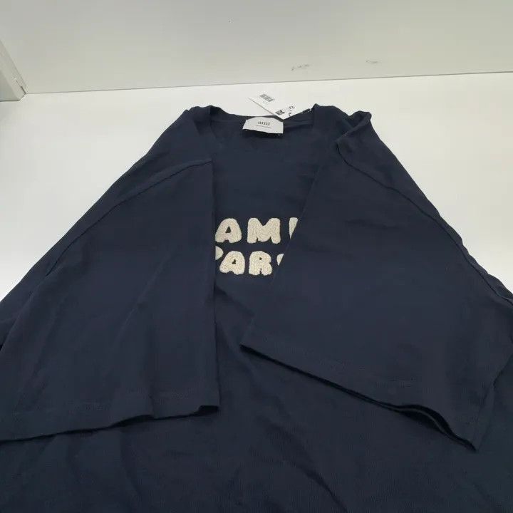 AMI AMI PARIS Logo Oversized Cotton T-Shirt -2507 Size US XL / EU 56 / 4 - 5 Thumbnail