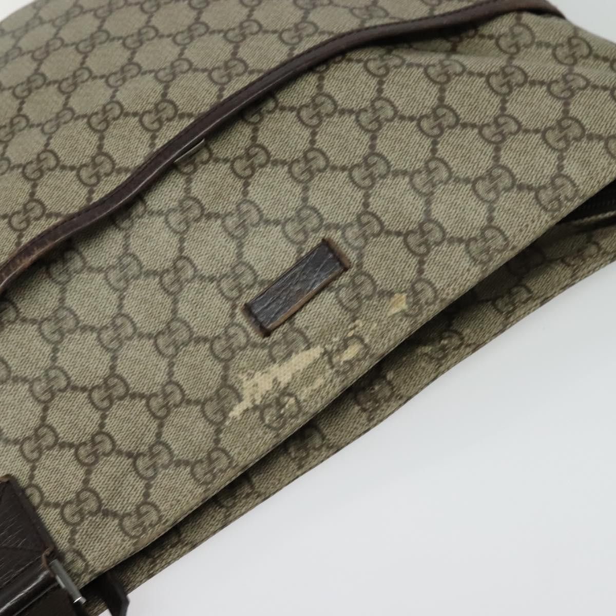 Gucci GUCCI GG Supreme Shoulder Bag Pvc Beige Silver Size ONE SIZE - 6 Thumbnail