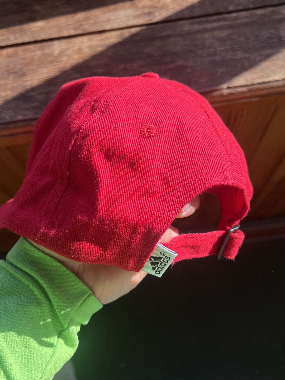 Adidas Vintage Red Hat Adidas Y2K Football Cap Size ONE SIZE - 5 Thumbnail