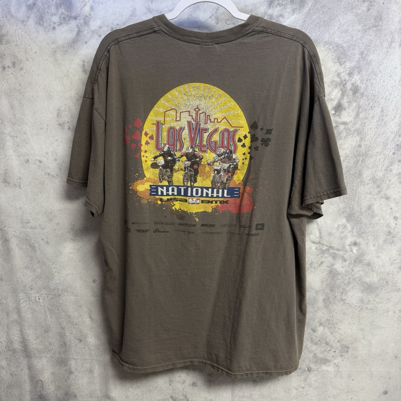Vintage USA BMX Las Vegas Nationals T Shirt Mens 2XL Gray Short Slee Size US XXL / EU 58 / 5 - 4 Thumbnail