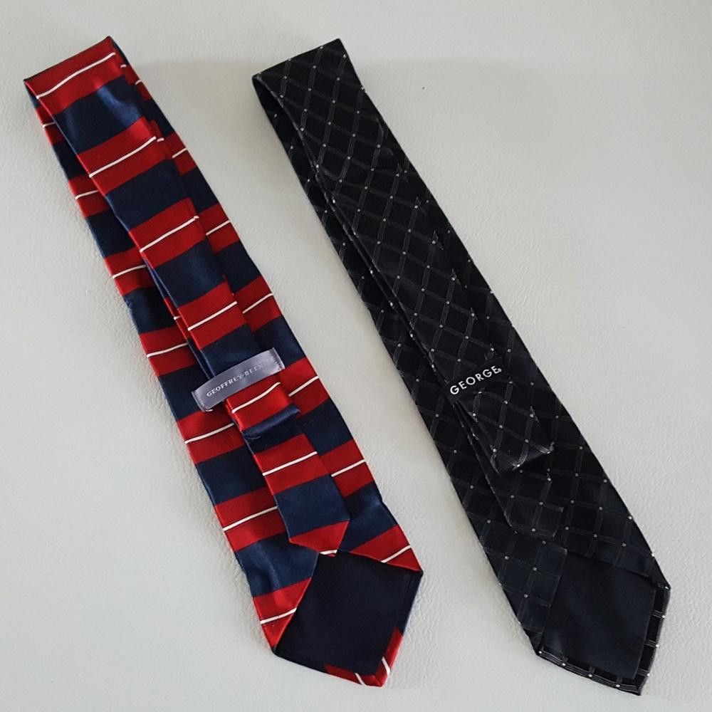 Designer Red Black Business Tie Bundle Size ONE SIZE - 2 Thumbnail