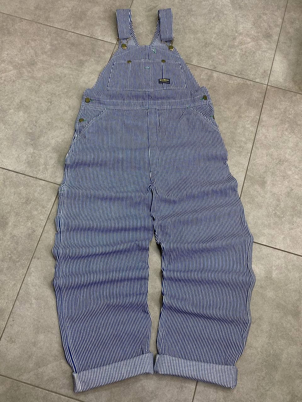 Oshkosh Vintage Oshkosh B'Gosh Union Made Striped American Overalls Size US 36 / EU 52 - 1 Thumbnail