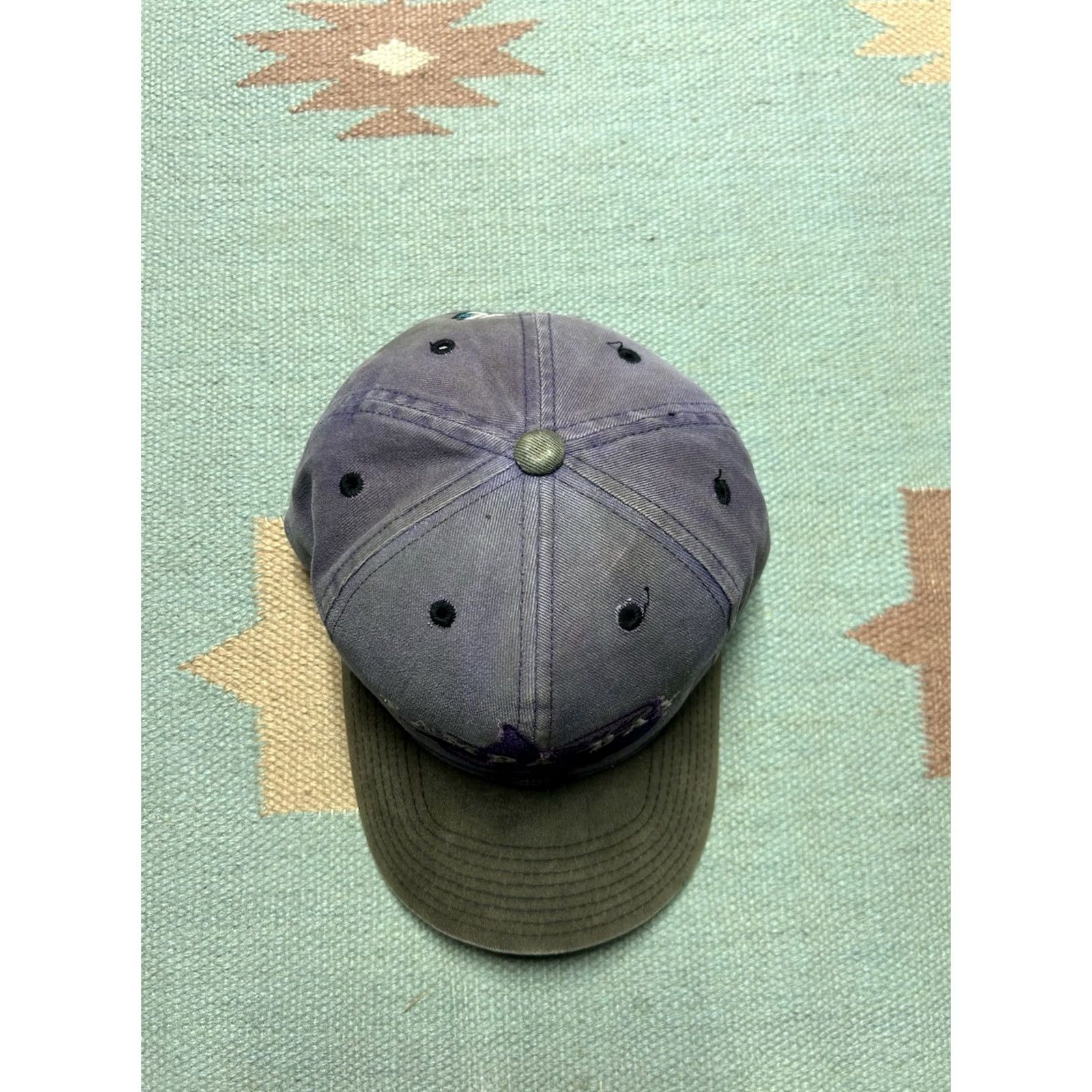 MLB VINTAGE SnapBack Tampa Bay Devil Rays hat cap purple adjustable Men MLB baseball distressed sun faded cap hat Size ONE SIZE - 3 Thumbnail