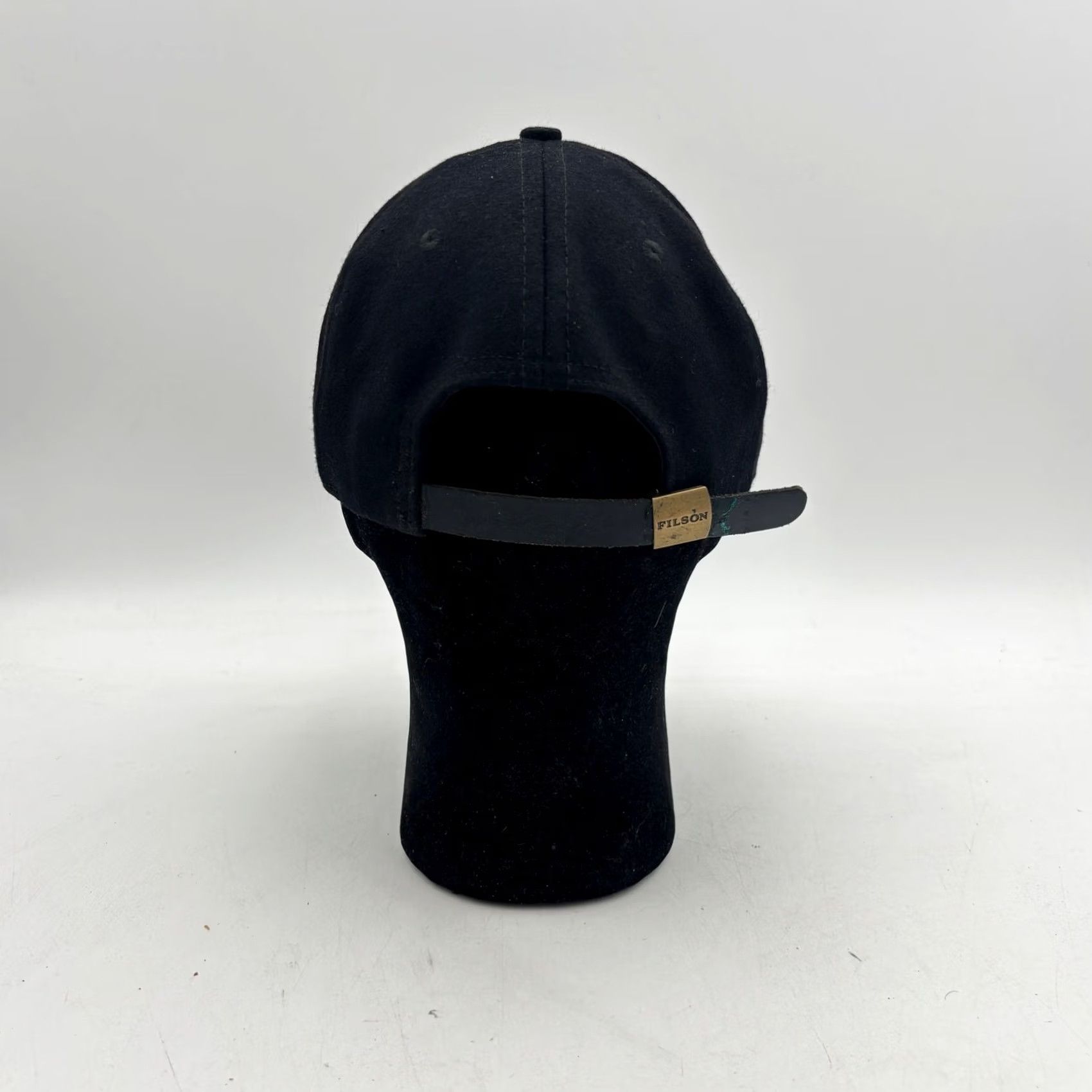 Filson Filson x Ebbets Field Flannels Wool Hat Adjustable Cap Black Mens One Size Baseball Cap Size ONE SIZE - 4 Thumbnail