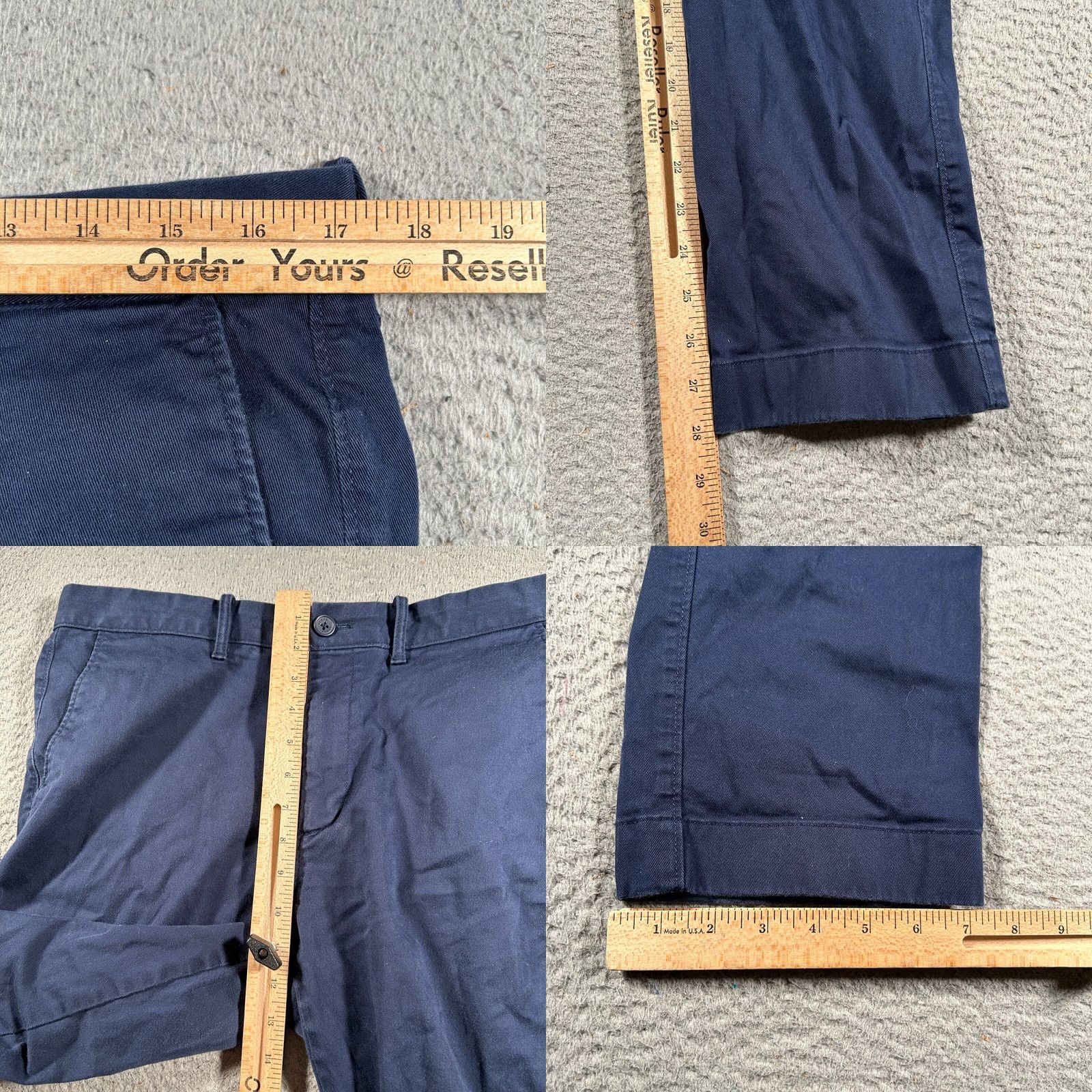 J.Crew J.CREW Chino Pants Mens 34x28 Blue Straight Flat Front Button Zipper Casual Everyday Preppy Golf City Mens Size US 34 / EU 50 - 8 Thumbnail