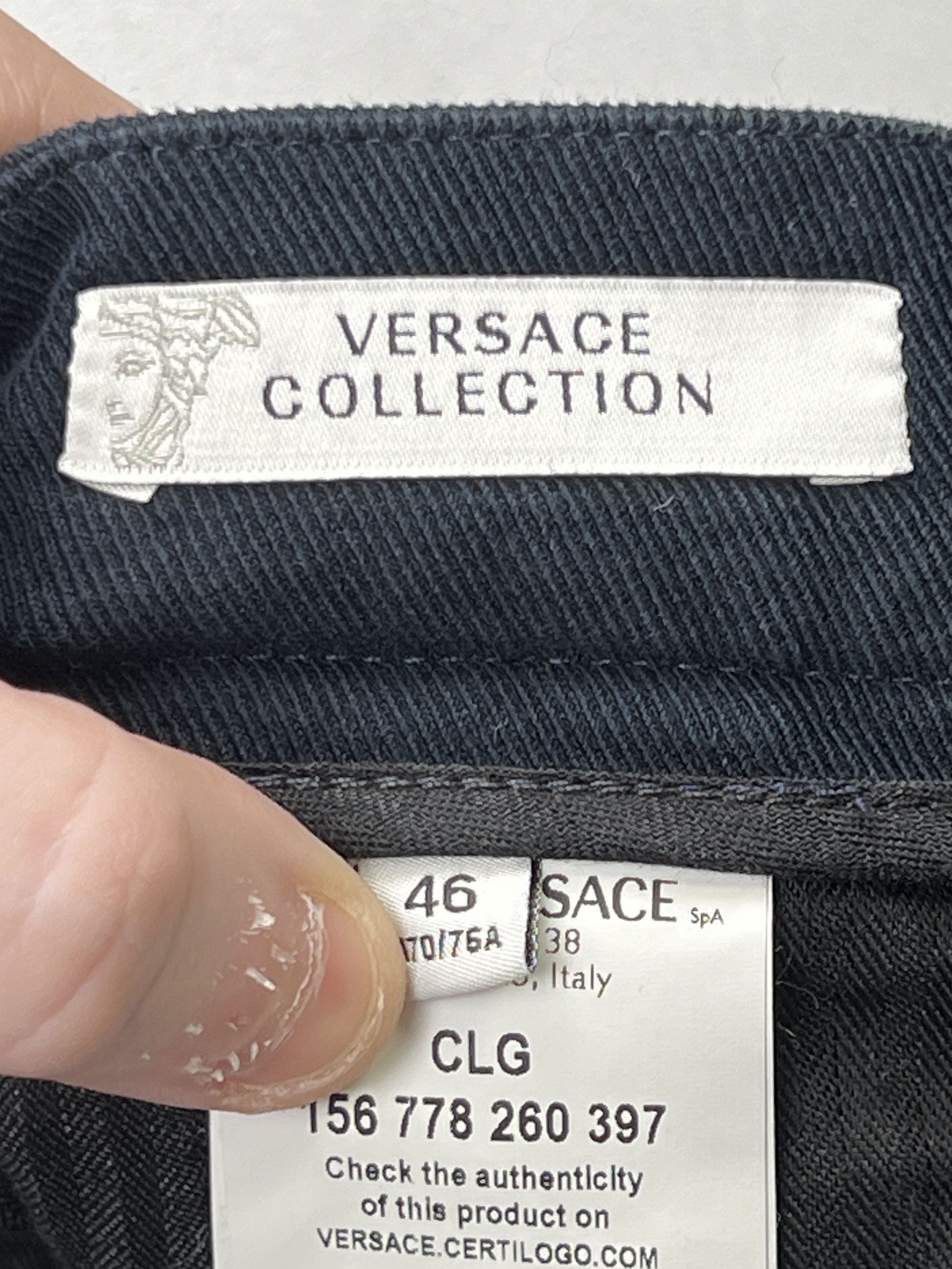 Versace Versace Collection Ankle Zip Cotton Blend Pants (Y0859) Size US 30 / EU 46 - 9 Thumbnail