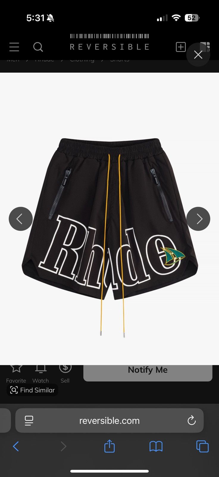 Rhude Rhude St. Tropez Crest Logo Short Size US 34 / EU 50 - 9 Thumbnail