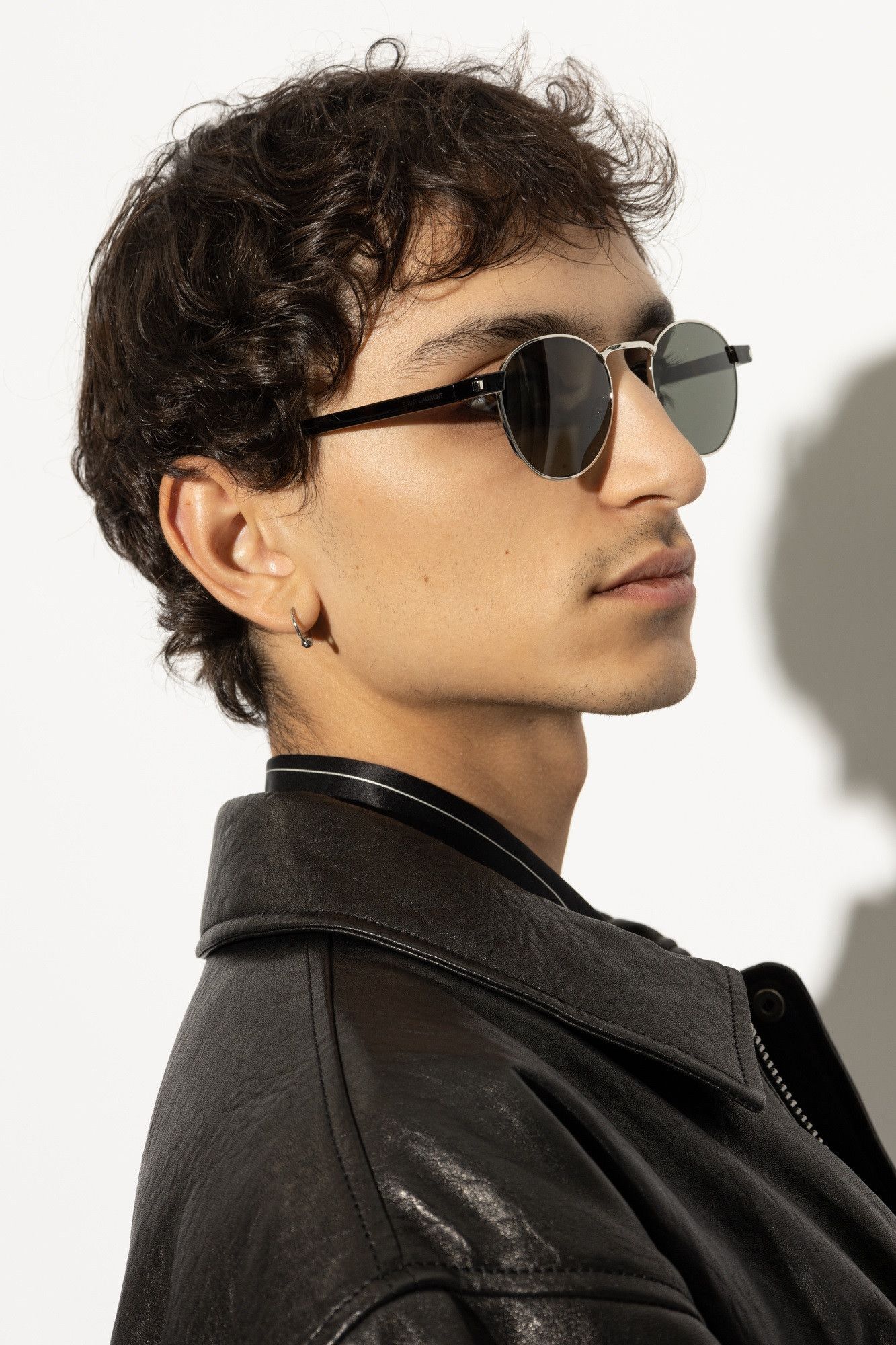 Yves Saint Laurent NEW Saint Laurent SL707 002 Oval Unisex Sunglasses Size ONE SIZE - 3 Thumbnail