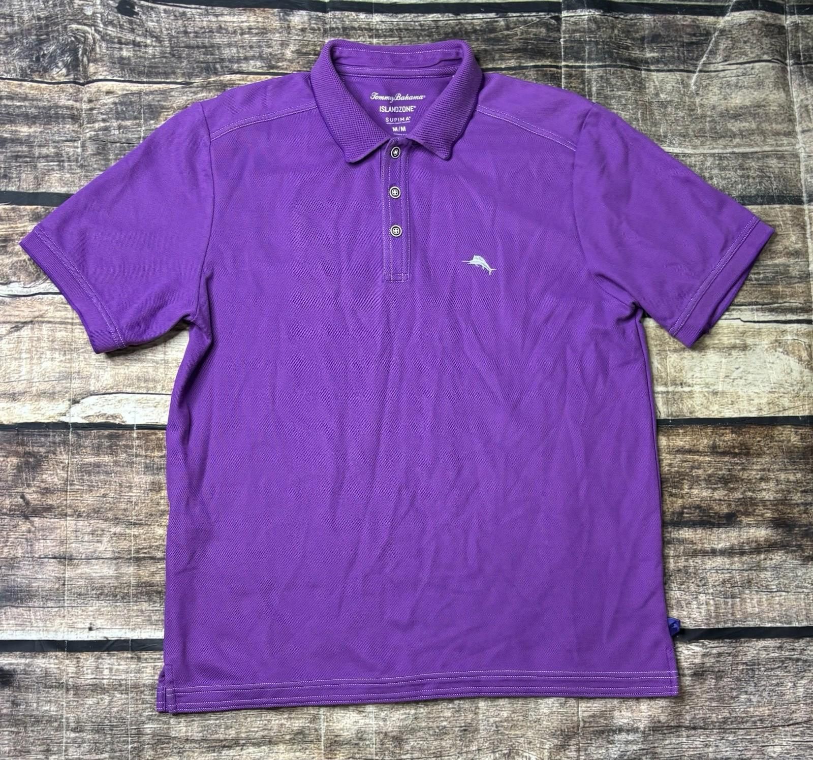 Tommy Bahama Tommy Bahama Polo Shirt Men's Medium Islandzone Supima Trim Size US M / EU 48-50 / 2 - 1 Thumbnail