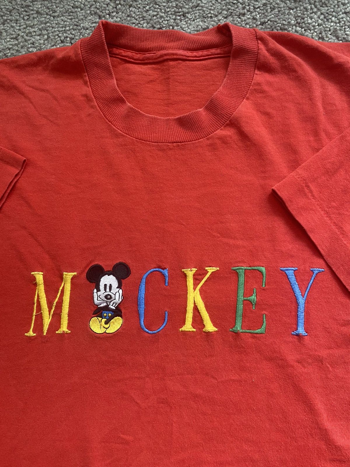 Disney × Vintage Vintage Mickey Tee Shirt Size US XL / EU 56 / 4 - 2 Thumbnail