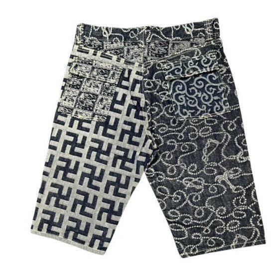 Kapital × Kapital Kountry Kapital patchwork shorts Manji- Bhudist symbol Size US 31 - 3 Thumbnail