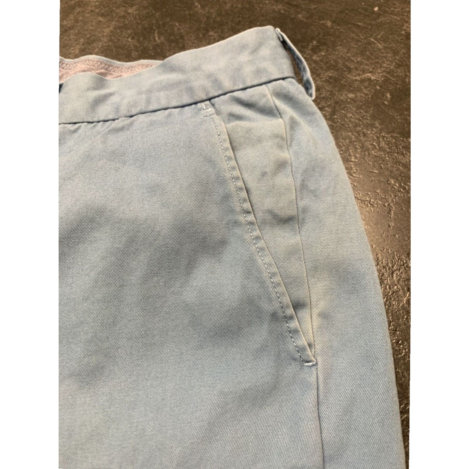 J.Crew J.CREW Bowery Slim Straight Blue Dress Pants Mens 34x29 Mid Rise Cotton Size US 34 / EU 50 - 4 Thumbnail