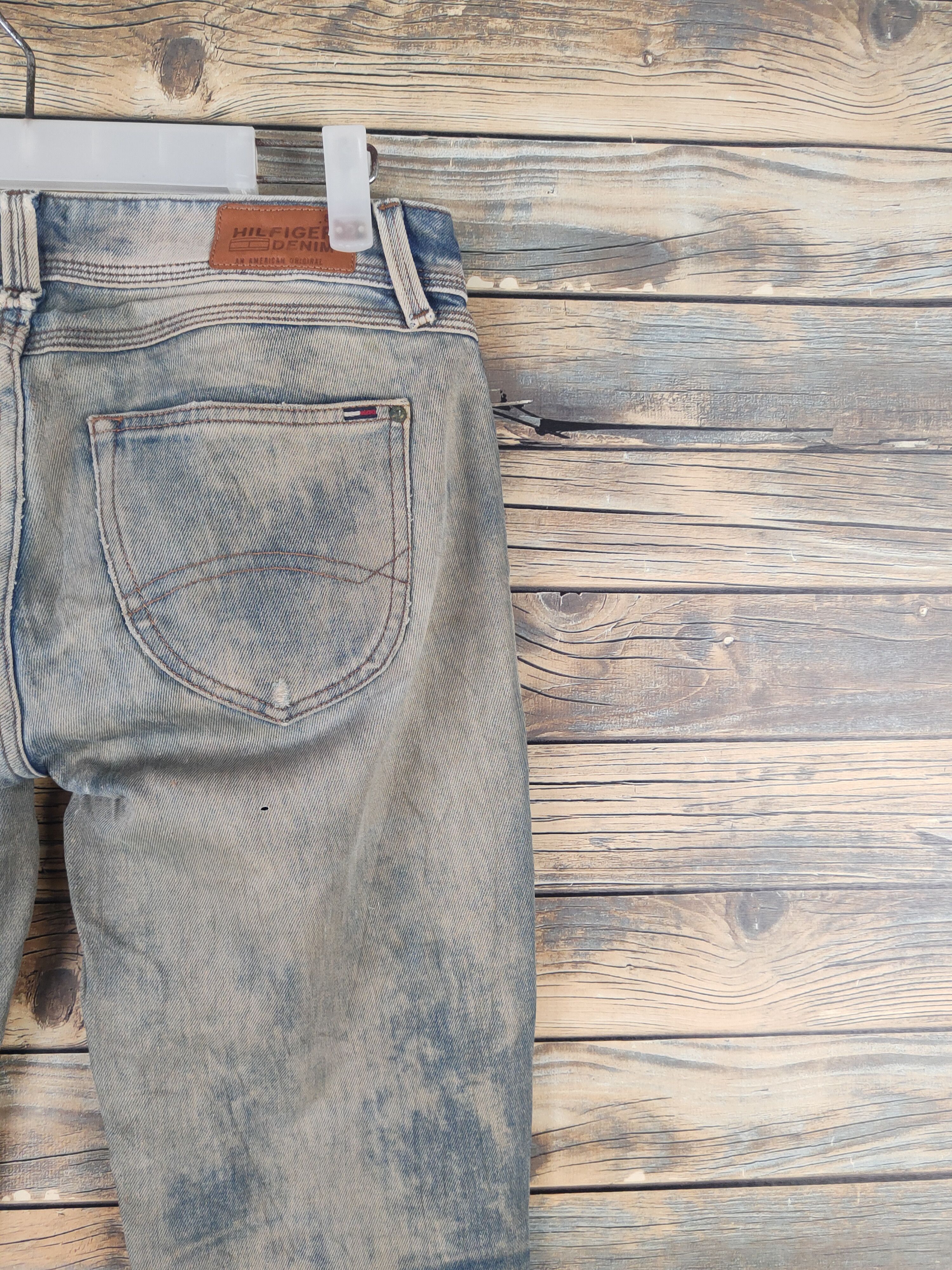Tommy Hilfiger DL Tommy Hilfiger Blue Distressed Ripped Jeans #46-087 Size 28" / US 6 / IT 42 - 13 Thumbnail