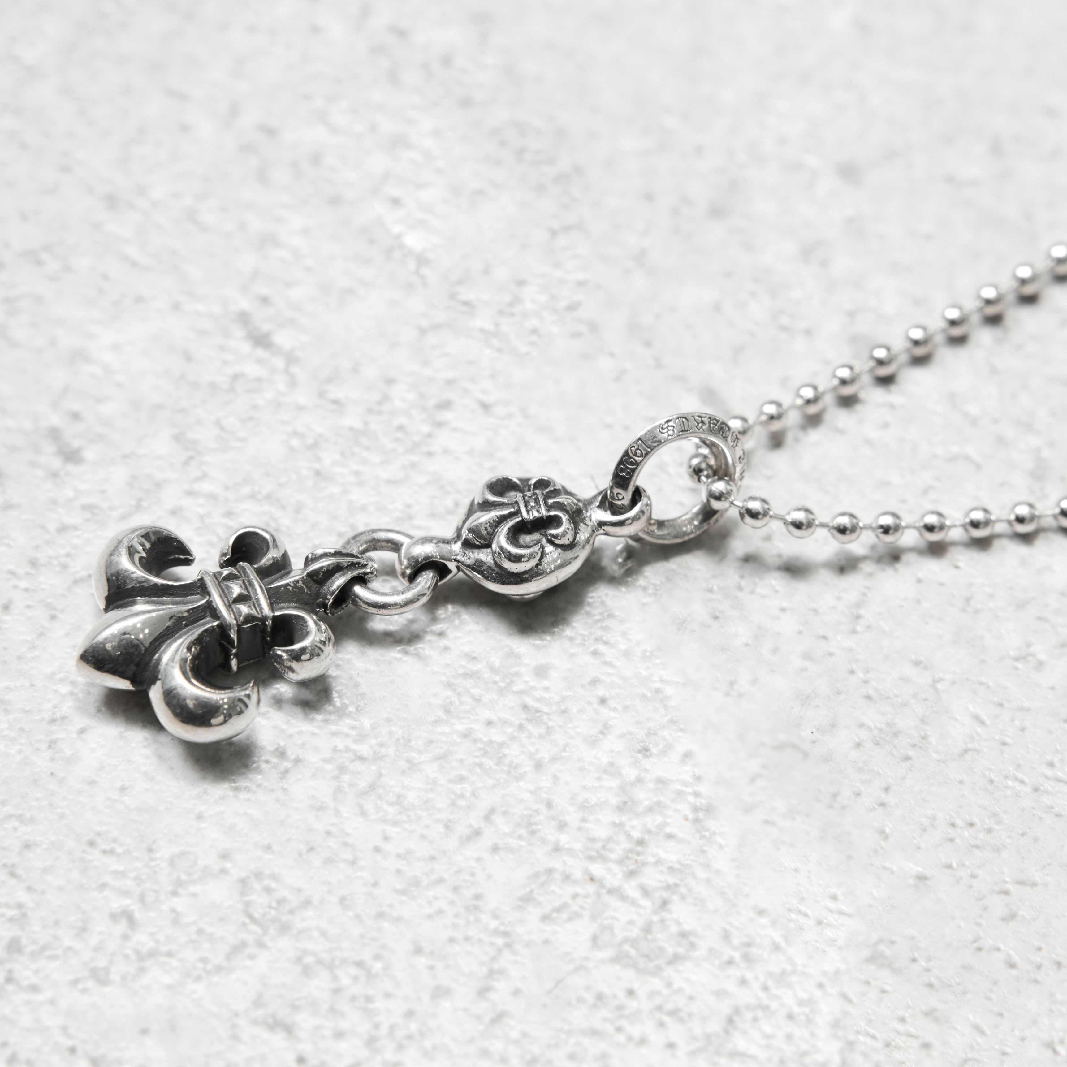 Chrome Hearts CHROME HEARTS One Ball BS Fleur Silver Necklace Size ONE SIZE - 3 Thumbnail