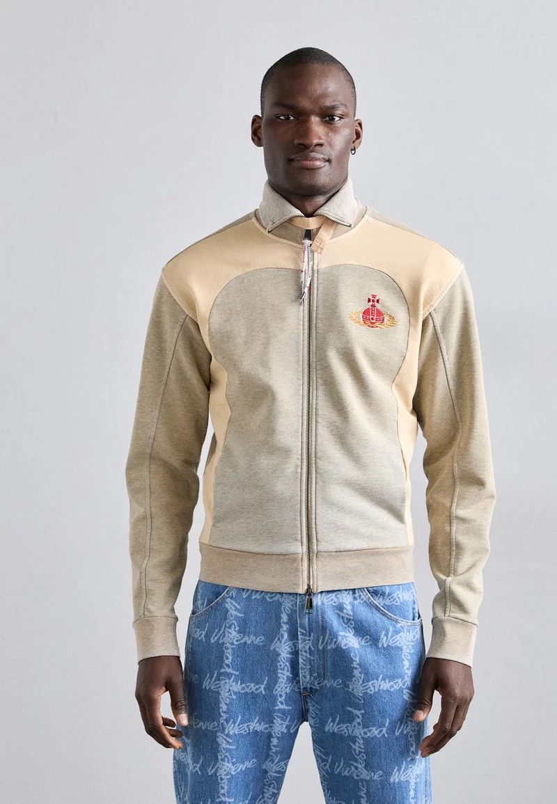 Vivienne Westwood o1f1d3z0426 Alien Track Jacket in Grey/Beige Size US S / EU 44-46 / 1 - 2 Thumbnail