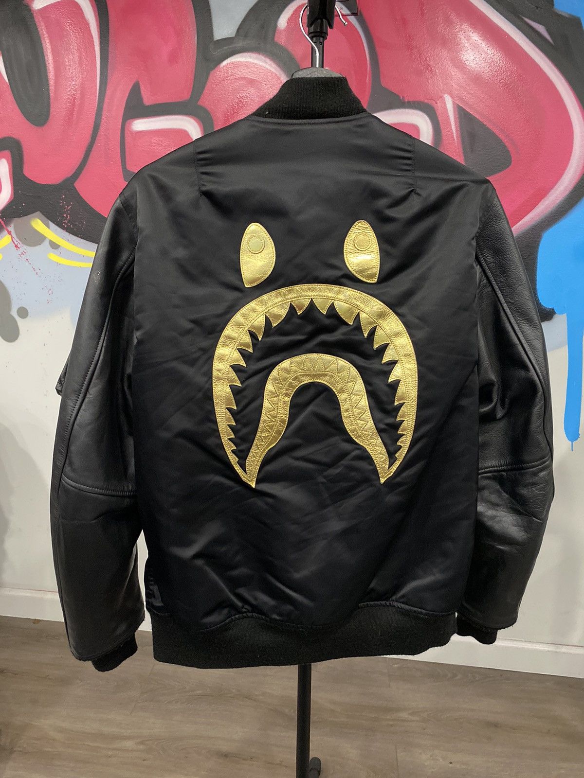 Bape Bape Black Shark MA-1 Jacket | Grailed