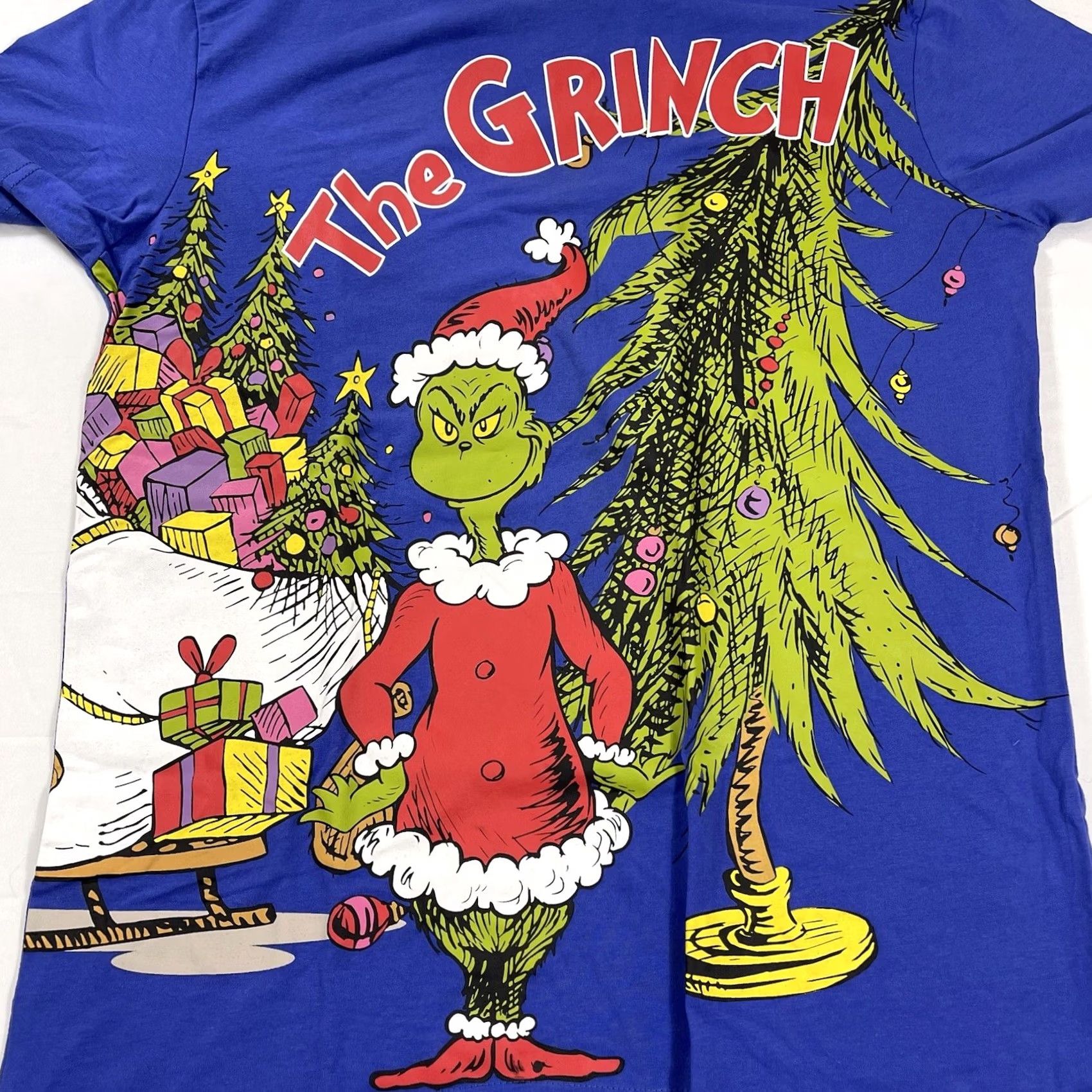 Vintage NWT Dr Seuss Sz M T-Shirt How The Grinch Stole Christmas 2022 AOP Wrap Graphic Size US M / EU 48-50 / 2 - 7 Thumbnail