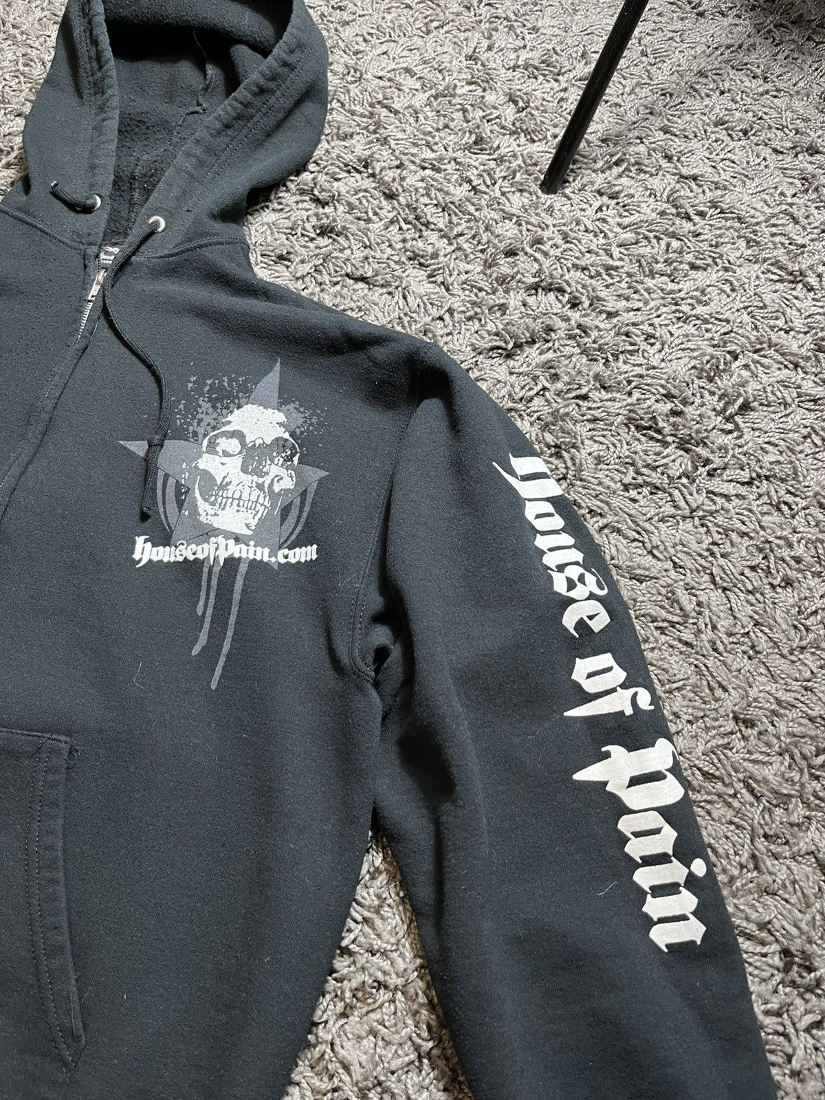 Band Tees × Vintage HOUSE OF PAIN VINTAGE 90s OVERPRINTED HOODIE ROCK BAND Size US L / EU 52-54 / 3 - 3 Thumbnail