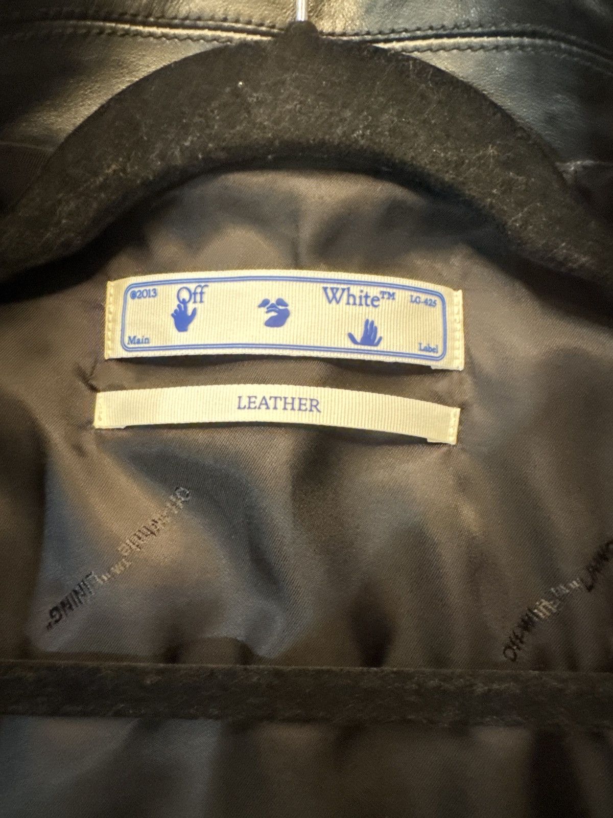 Off-White Black leather Biker Size US S / EU 44-46 / 1 - 4 Thumbnail