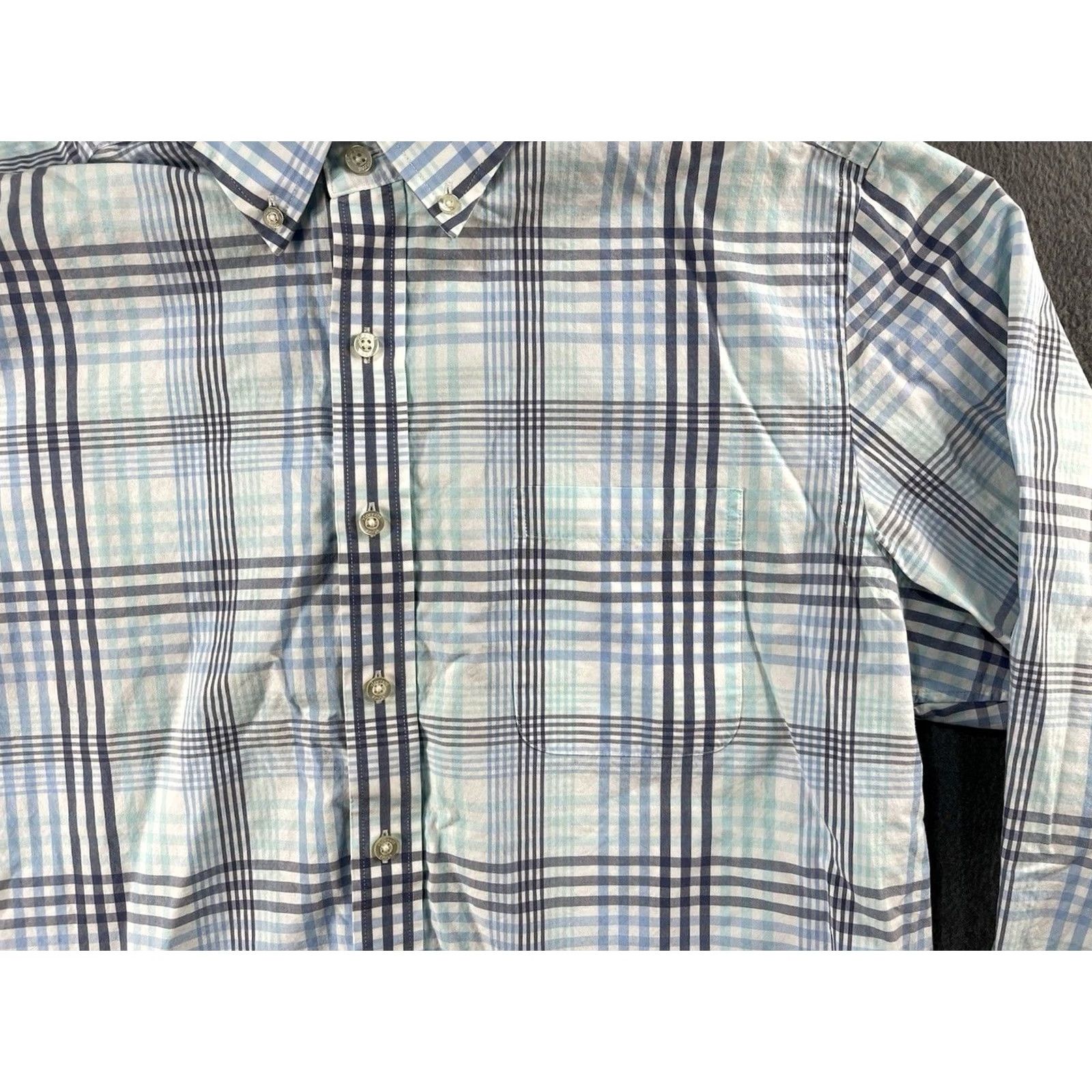 Vineyard Vines Vineyard Vines Murray Slim Fit XL Blue Plaid Button Up Long Sleeve Whale Shirt Size US XL / EU 56 / 4 - 5 Thumbnail
