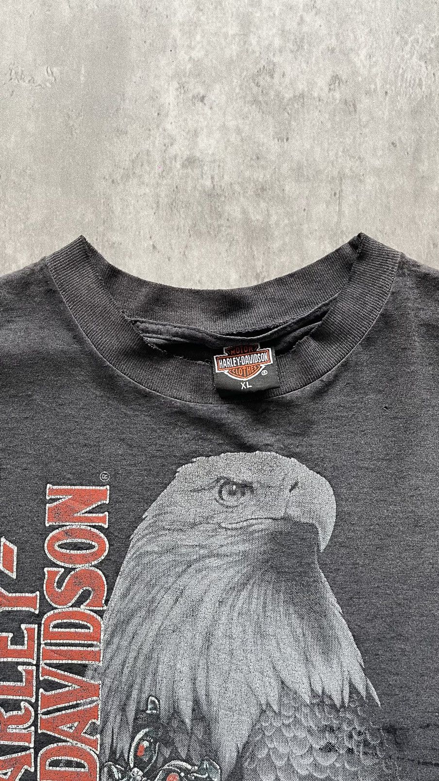 Band Tees × Harley Davidson × Vintage 1990S HARLEY DAVIDSON FADED TEE Size US XL / EU 56 / 4 - 4 Thumbnail