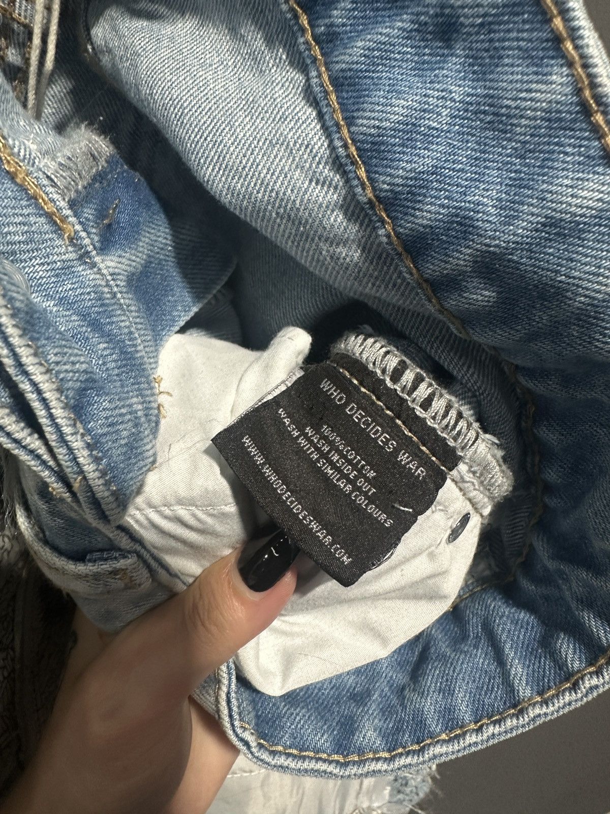 Who Decides War Who decides war Winged Organza Denim Size US 32 / EU 48 - 5 Thumbnail