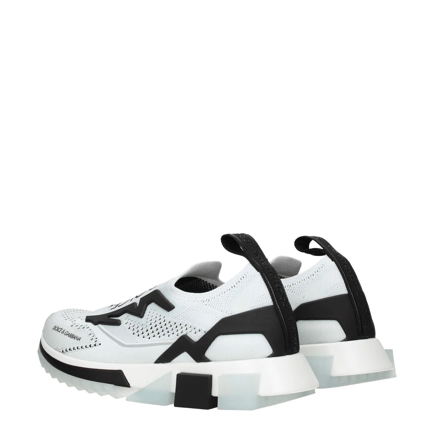 Dolce & Gabbana ob1o1e1124 Fabric Sneakers in White Black Size US 7.5 / IT 37.5 - 4 Thumbnail