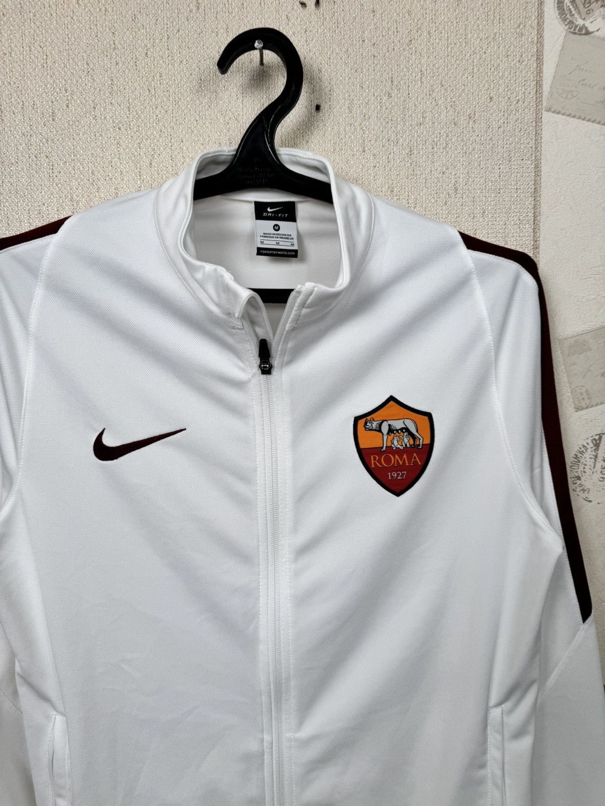 Nike Vintage Nike AS Roma Jacket Socer Full Zip Track M Blokecore Size US M / EU 48-50 / 2 - 8 Thumbnail
