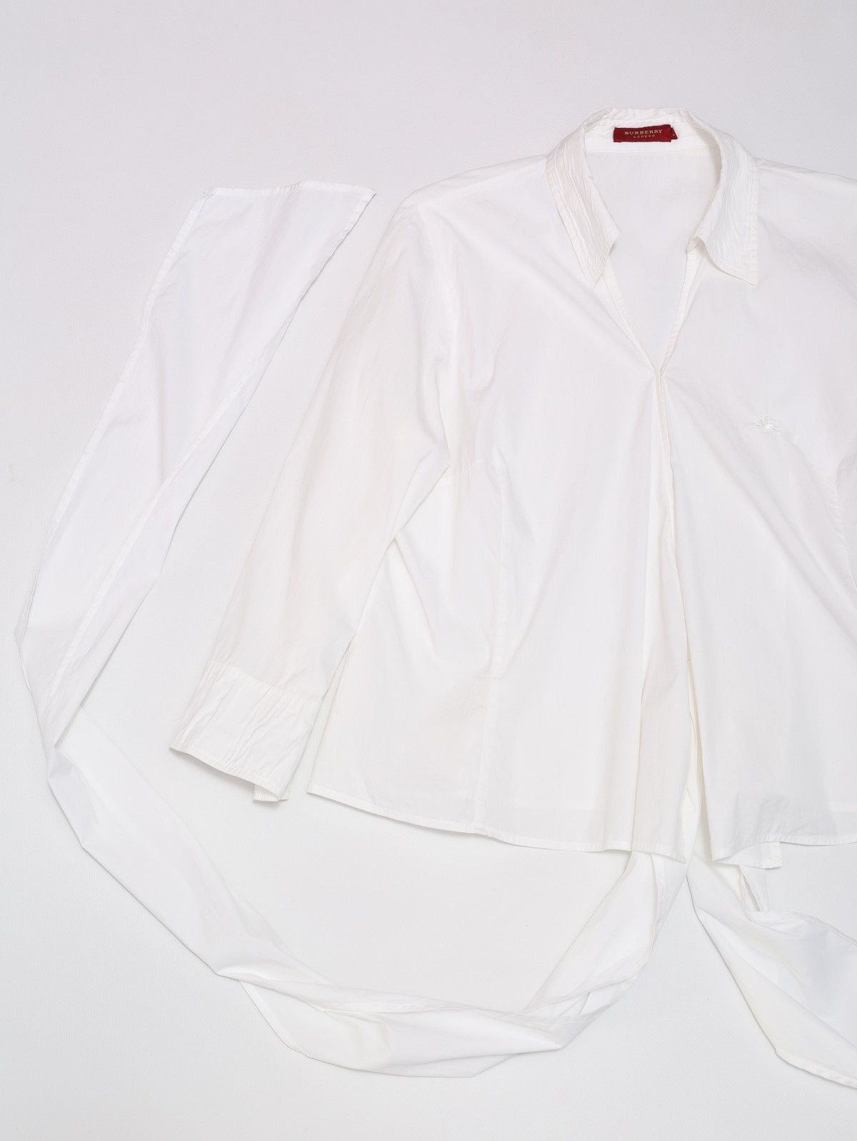 Burberry Burberry Red Label White Shirt With Ultra Long Belts Size L / US 10 / IT 46 - 6 Thumbnail