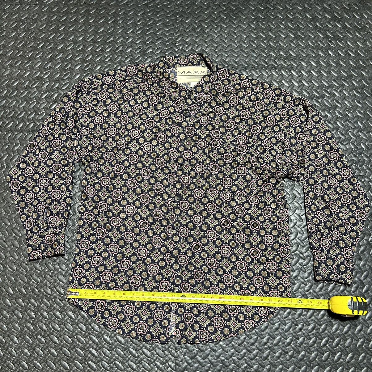 Vintage Vintage MAXX FM Shirt Mens Large Geometric Abstract Rayon Size US L / EU 52-54 / 3 - 8 Thumbnail