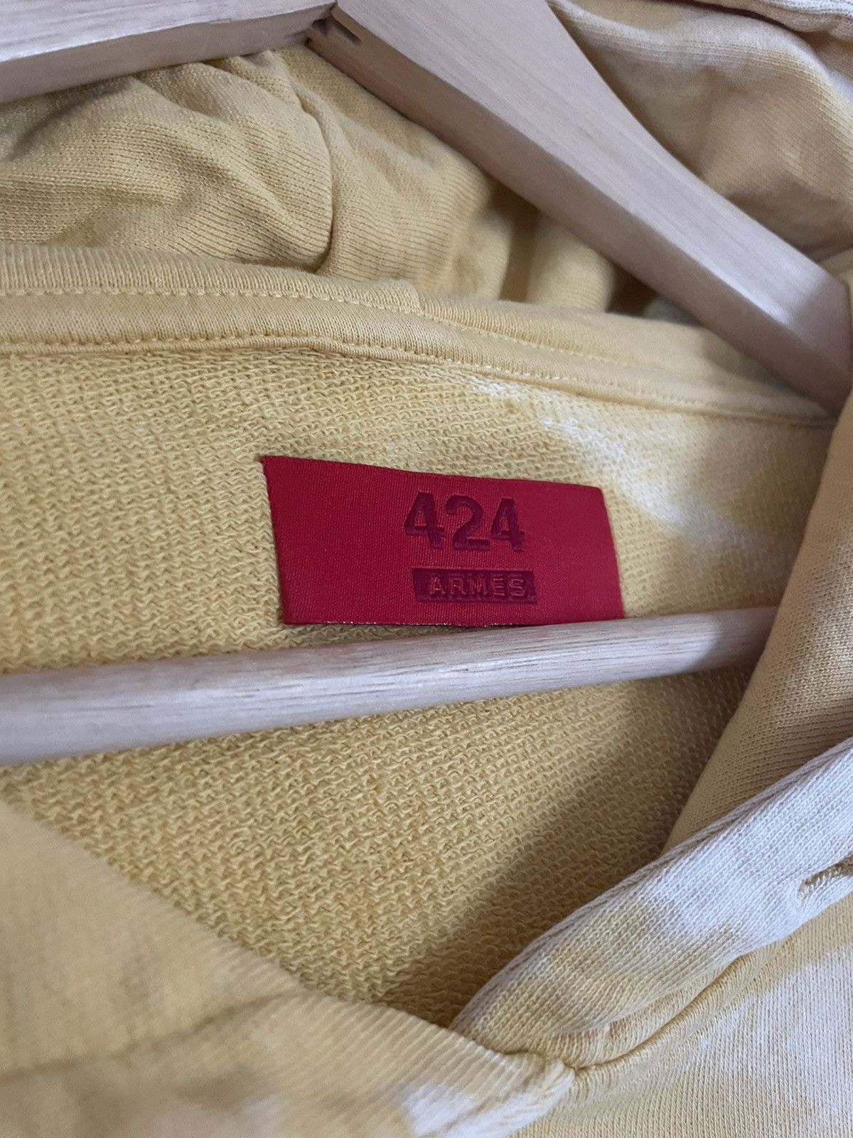 424 424 on Fairfax X ARMES bleached tye dye logo hoodie Size US XL / EU 56 / 4 - 5 Thumbnail