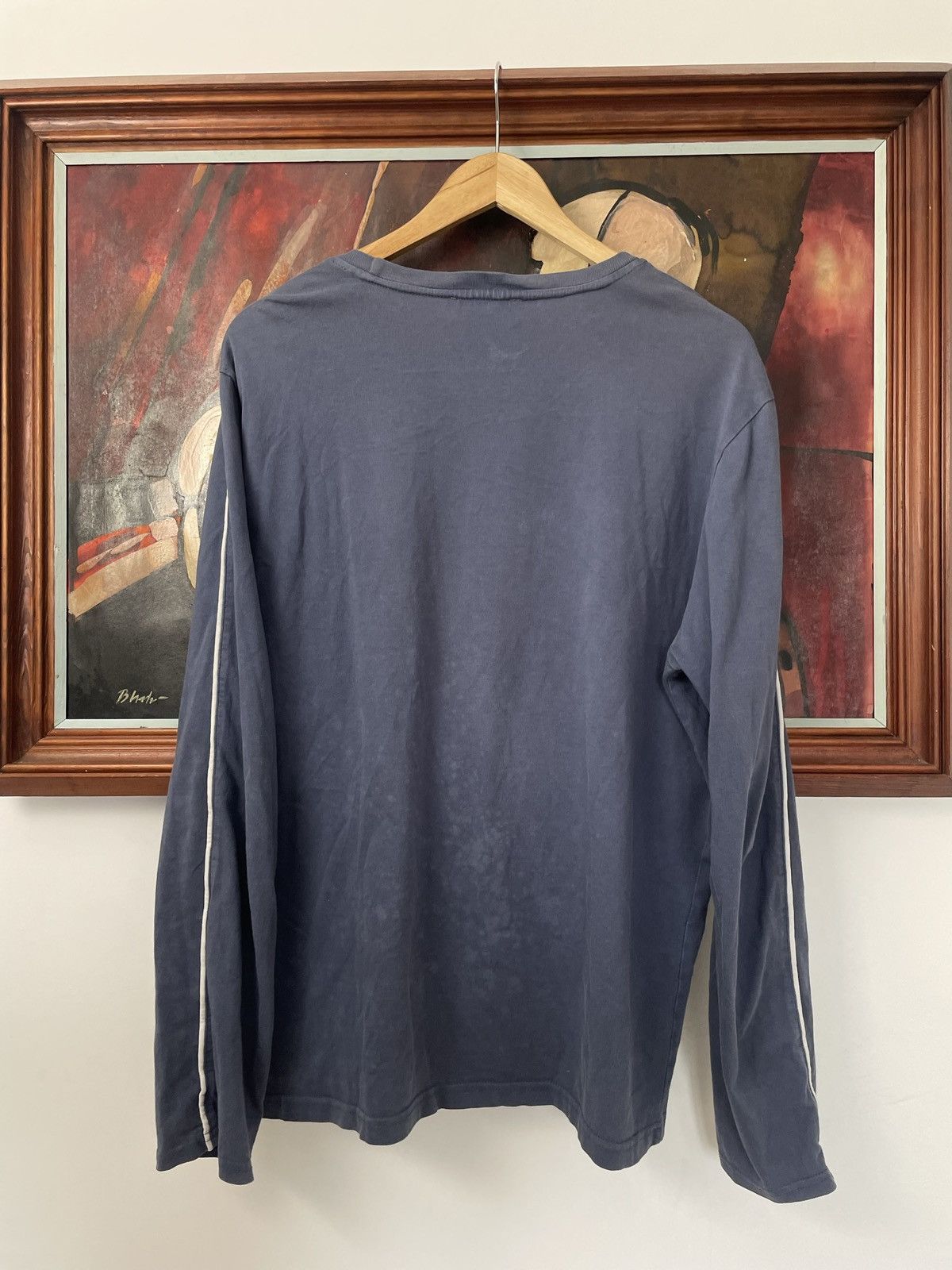 Yves Saint Laurent Yves Saint Laurent Pour Homme Vintage Y2k Casual Polo Navy Size US L / EU 52-54 / 3 - 3 Thumbnail