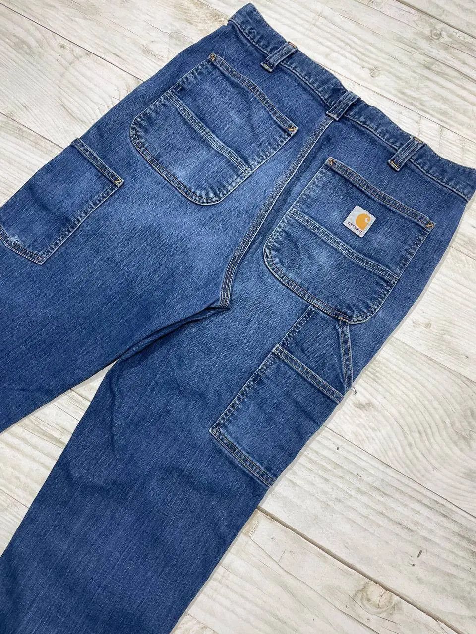 Carhartt Vintage Carhartt Carpenter Blue Denim Jeans Work Pants Size US 32 / EU 48 - 2 Thumbnail