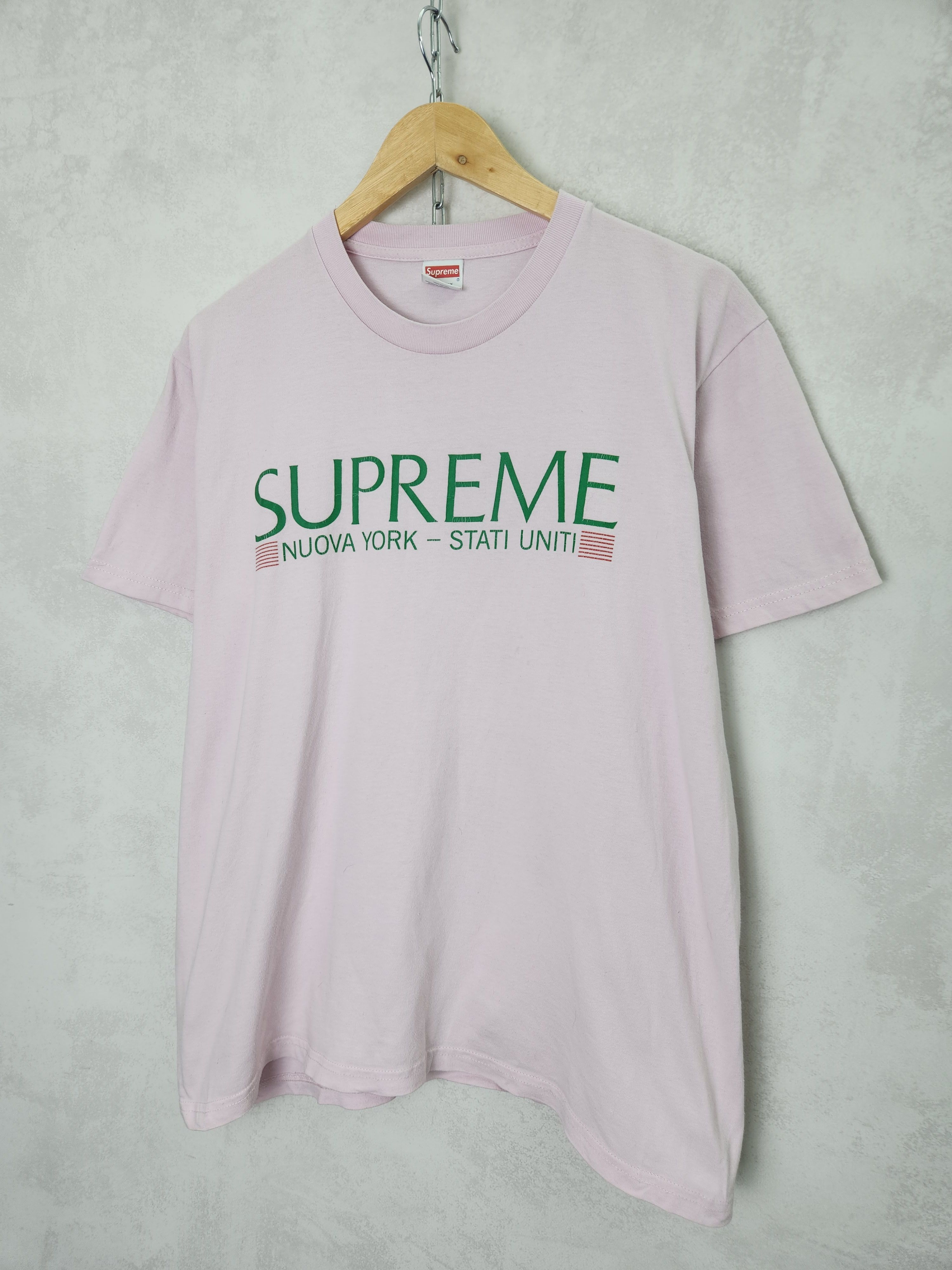 Supreme Supreme Nuova york pink t shirt size M Size US M / EU 48-50 / 2 - 2 Thumbnail