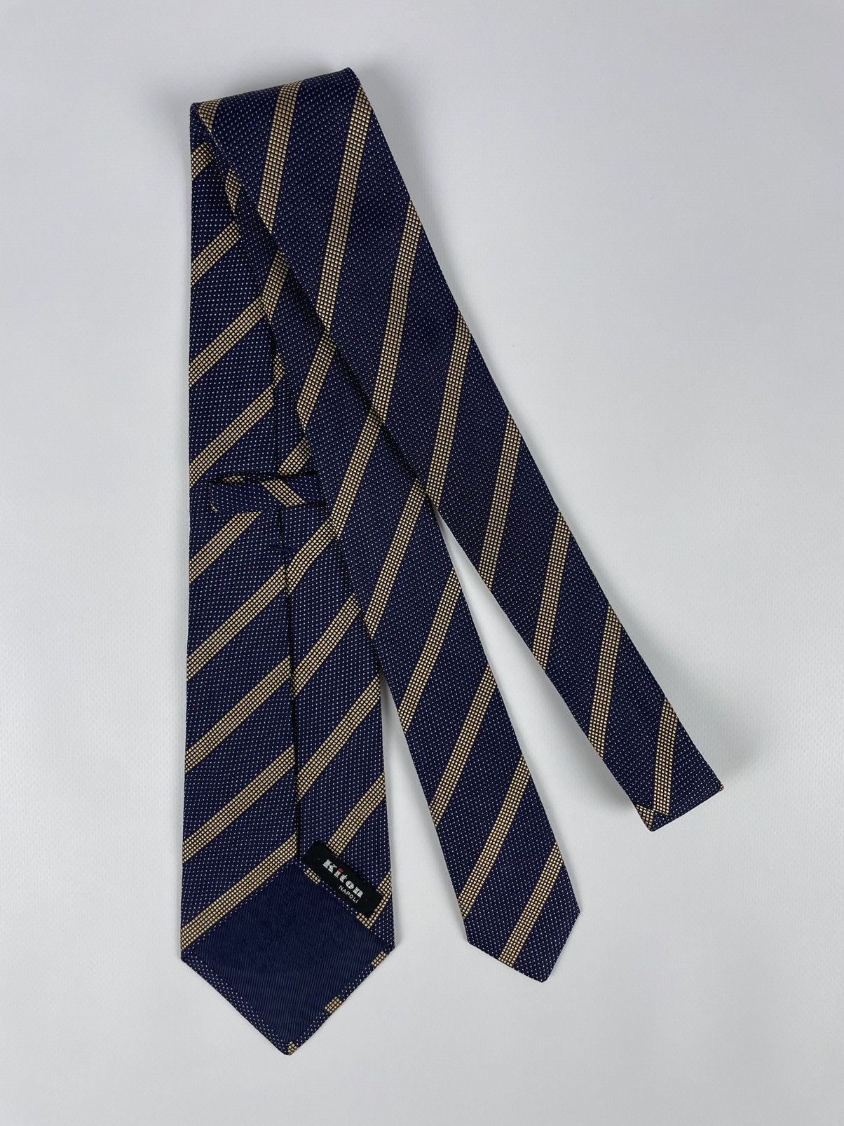 Kiton Kiton Napoli Striped Silk Tie Size ONE SIZE - 2 Thumbnail