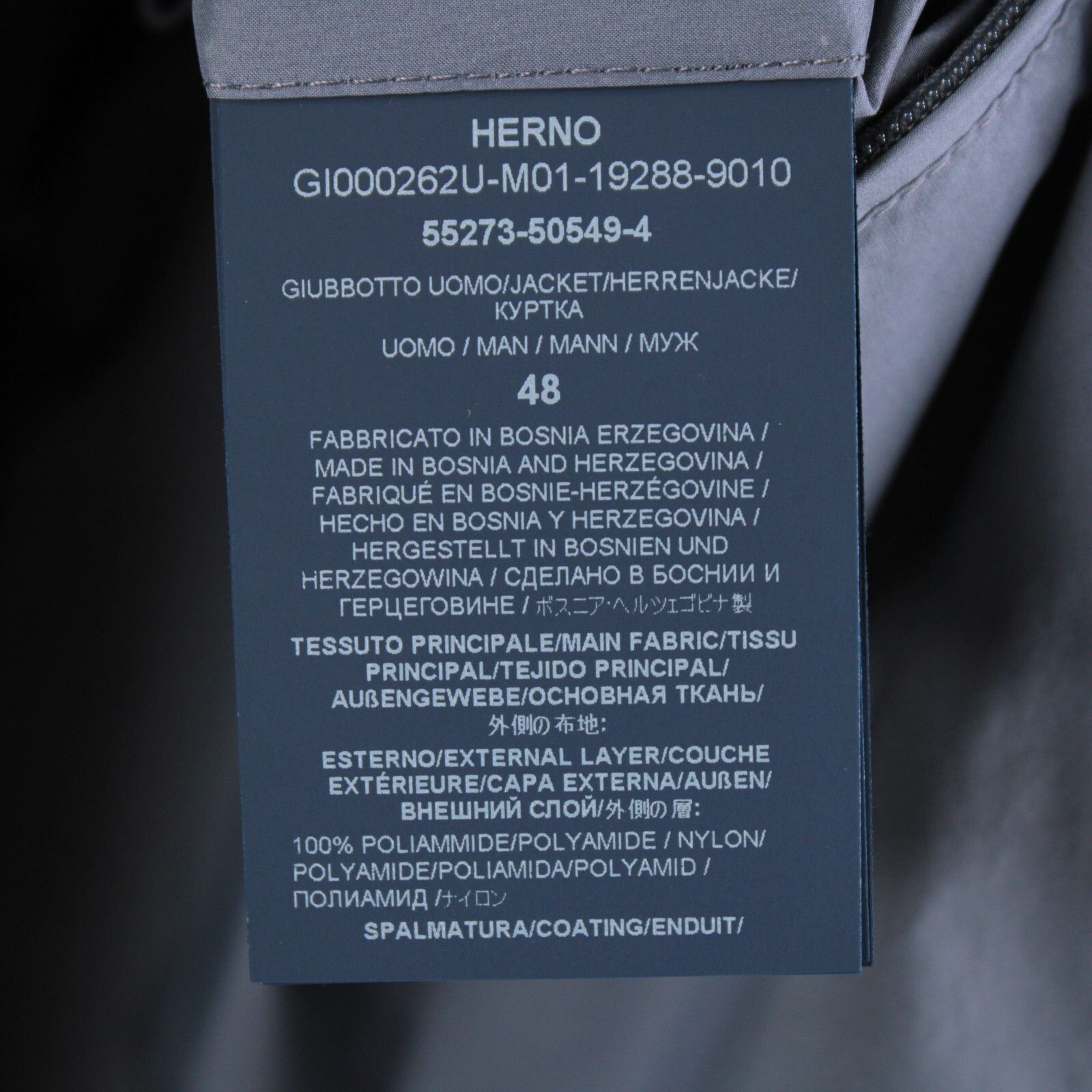 Herno Herno Jacket Size S US In Blue Polyamide Size US S / EU 44-46 / 1 - 9 Thumbnail