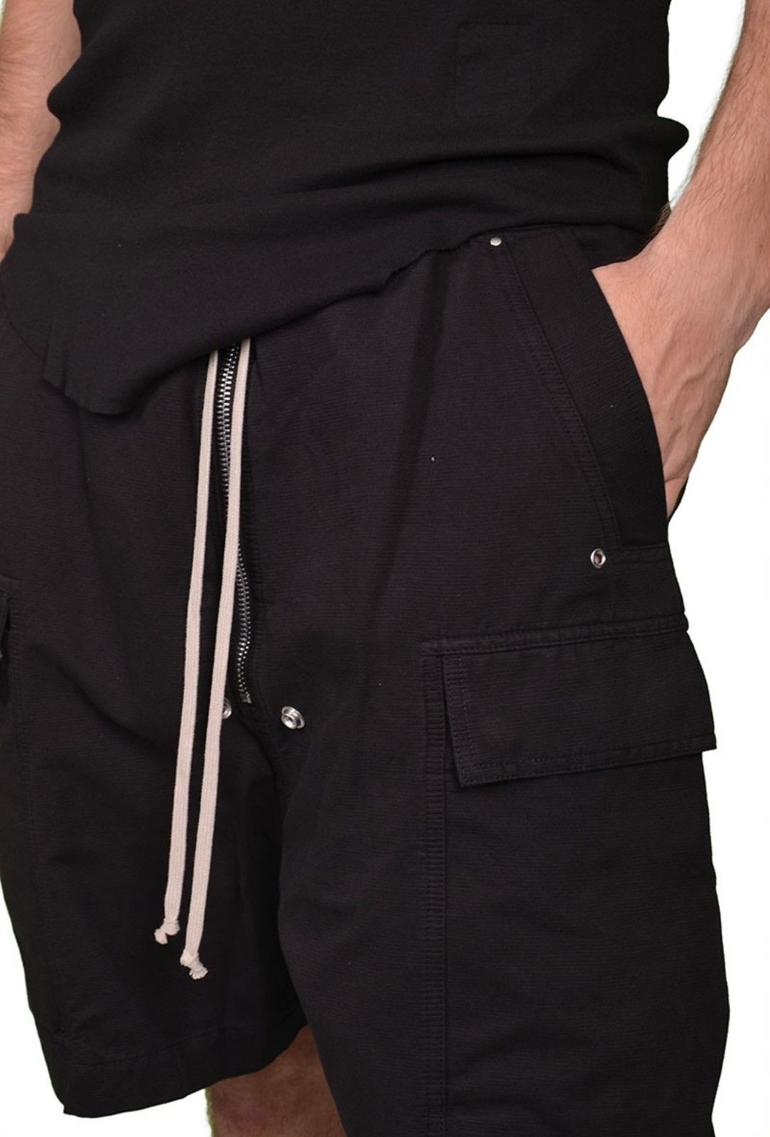Rick Owens Drkshdw Rick Owens Drkshdw Cargobela Cotton Bermuda Shorts Size US 38 / EU 54 - 6 Thumbnail