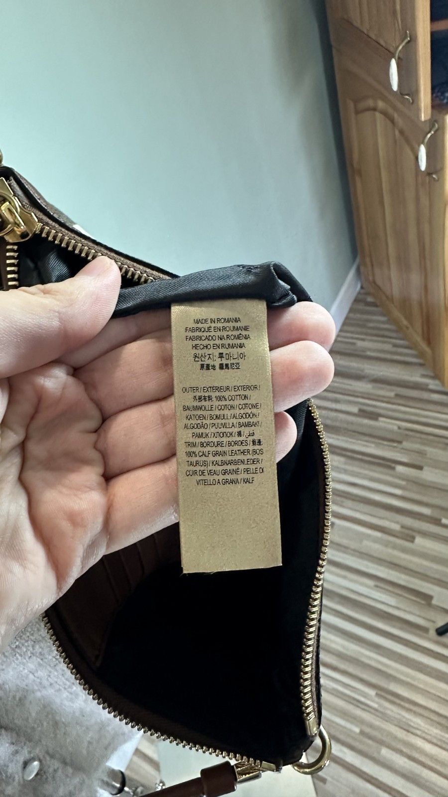 Burberry Burberry Brown House check Canvas Peyton Crossbody Bag Size ONE SIZE - 11 Thumbnail