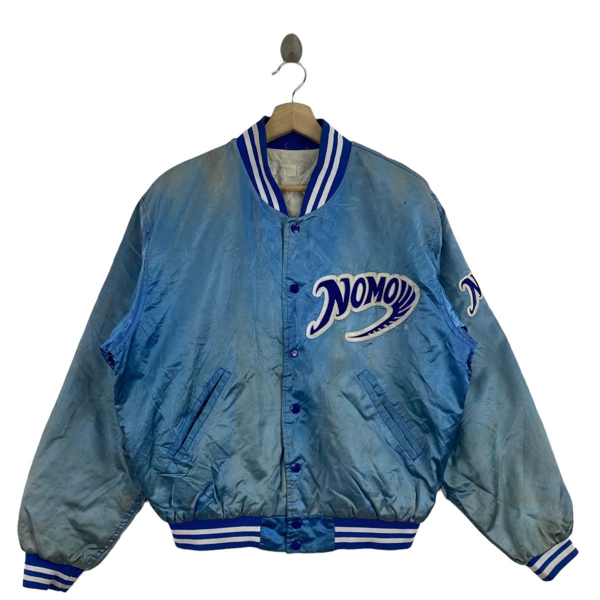 MLB HIDEO NOMO MLB Embroidered Logo Blue Baseball Coach Jacket Size US L / EU 52-54 / 3 - 1 Thumbnail