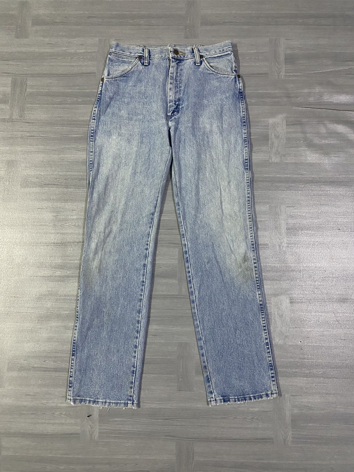 Wrangler Vintage 80s Wrangler bareback Jeans No Back Pockets NWT Size US 30 / EU 46 - 9 Thumbnail