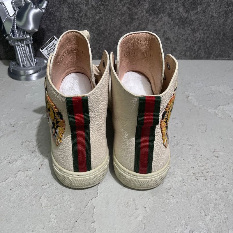 Gucci Gucci High-Top Leather Sneakers for Men Size US 8.5 / EU 41-42 - 4 Thumbnail