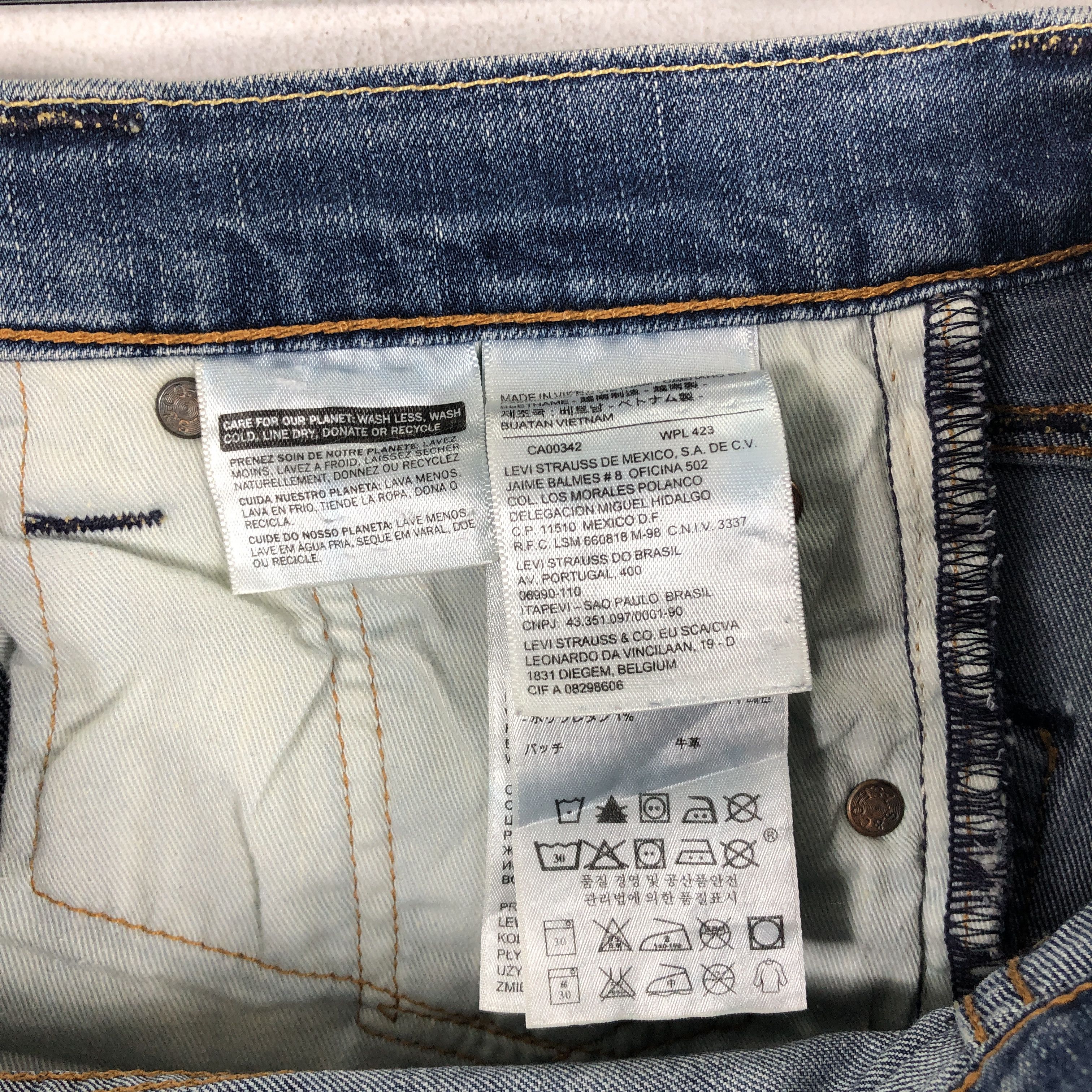 Levi's × Vintage Vintage Levis 511 Jeans Light Blue Wash 30 x 30.5 L1255 Size US 30 / EU 46 - 9 Thumbnail