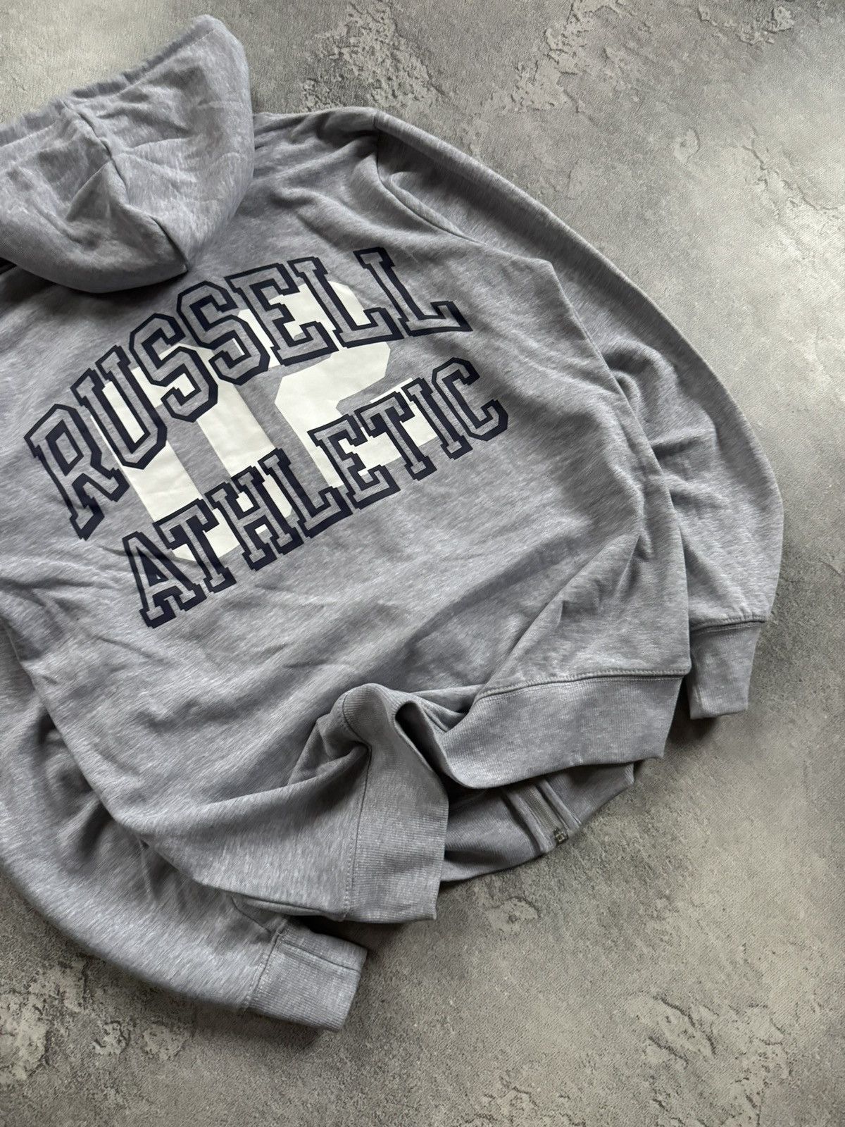 Russell Athletic Russell Athletic big logo zip hoodie long sleeve hooded 00s Size US L / EU 52-54 / 3 - 3 Thumbnail
