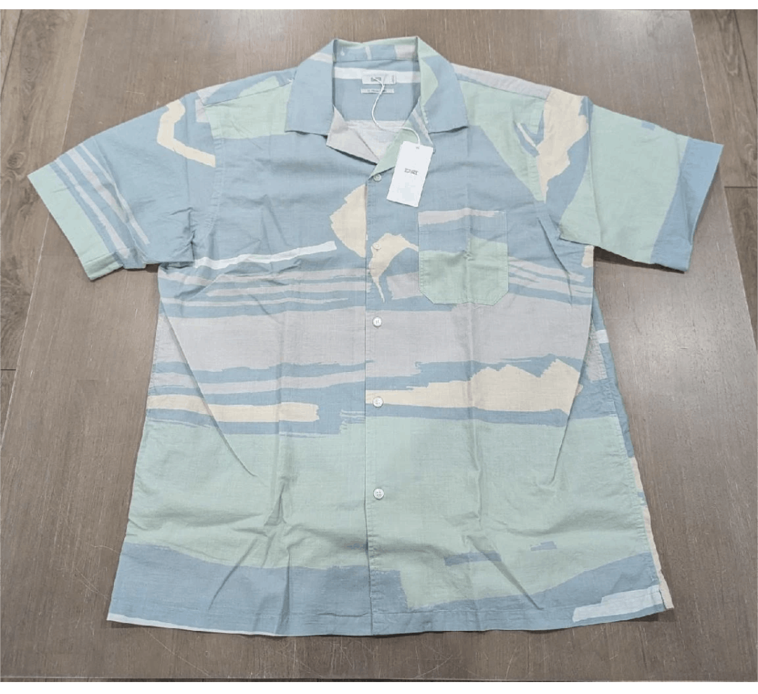CLOSED CLOSED Floral SS Button-Up Camp Shirt Blue Agave XL Size US XL / EU 56 / 4 - 1 Thumbnail